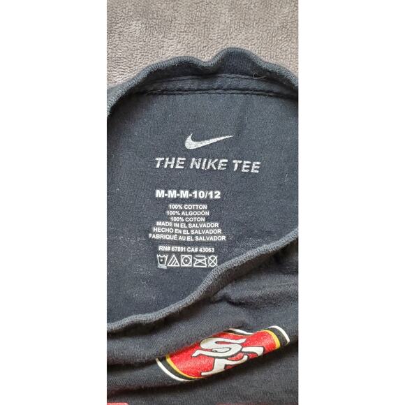 Nike San Francisco 49ers Kittle 85 Kids Sz M 10/12 Black NFL Short Sleeve C31 - Picture 5 of 7